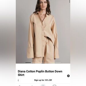 rag & bone Diana Poplin Shirt